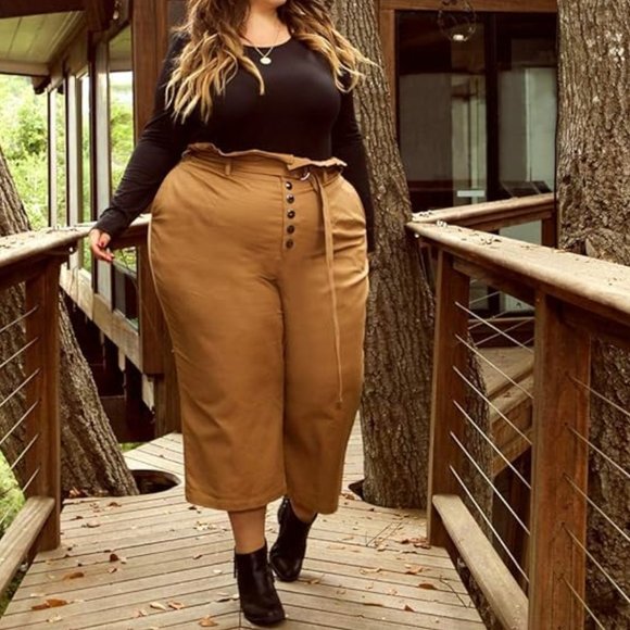 Astra Signature  Paperbag Waist Wide Leg Pants  Size 18 - Picture 5 of 8